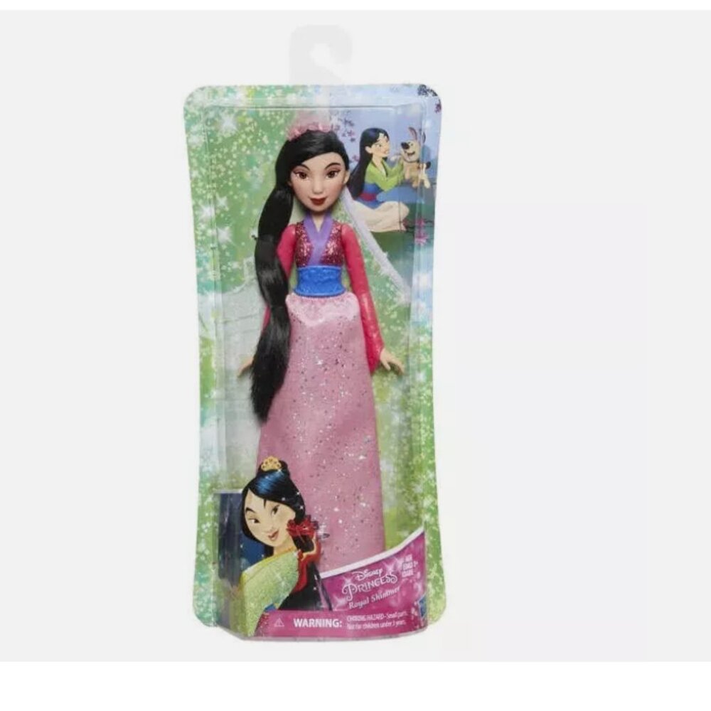 Disney Princess Mulan Doll Royal Shimmer with Sparkly Skirt, Tiara, Shoes